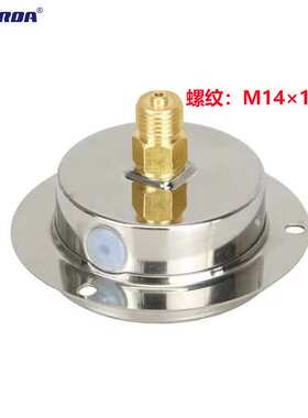 厂家销雷尔达面板轴向带前边耐震压力表嵌装式YN60ZT 1.6 2.5MPA