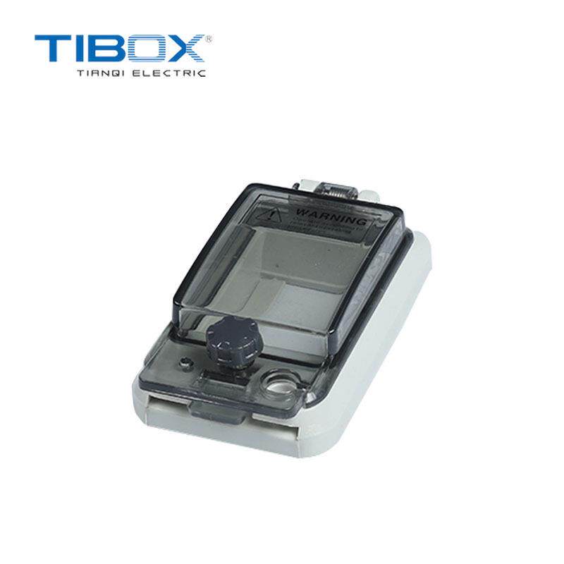 TIBOX防水窗口2回路透明保护窗罩 断路器开关配电箱监视观察窗口