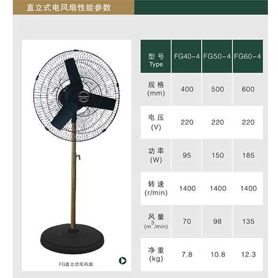 DEDONG德东? 直立式排风扇 FG50-4/FG60-4