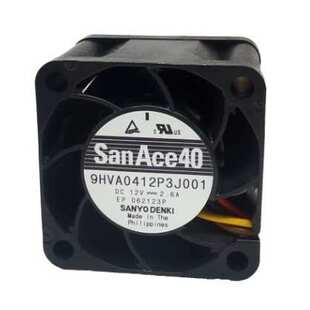 SanAce山洋4028直流9HVA0412P3J001高转速高风压12V轴流风扇PWMFG