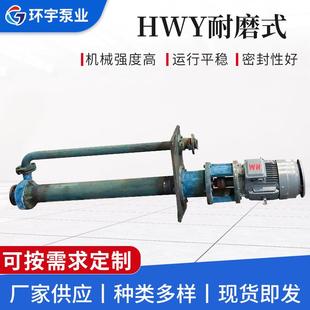 HWY耐磨式泵立式无堵塞渣浆泵不锈钢液下泵排污泵池塘清淤液下泵