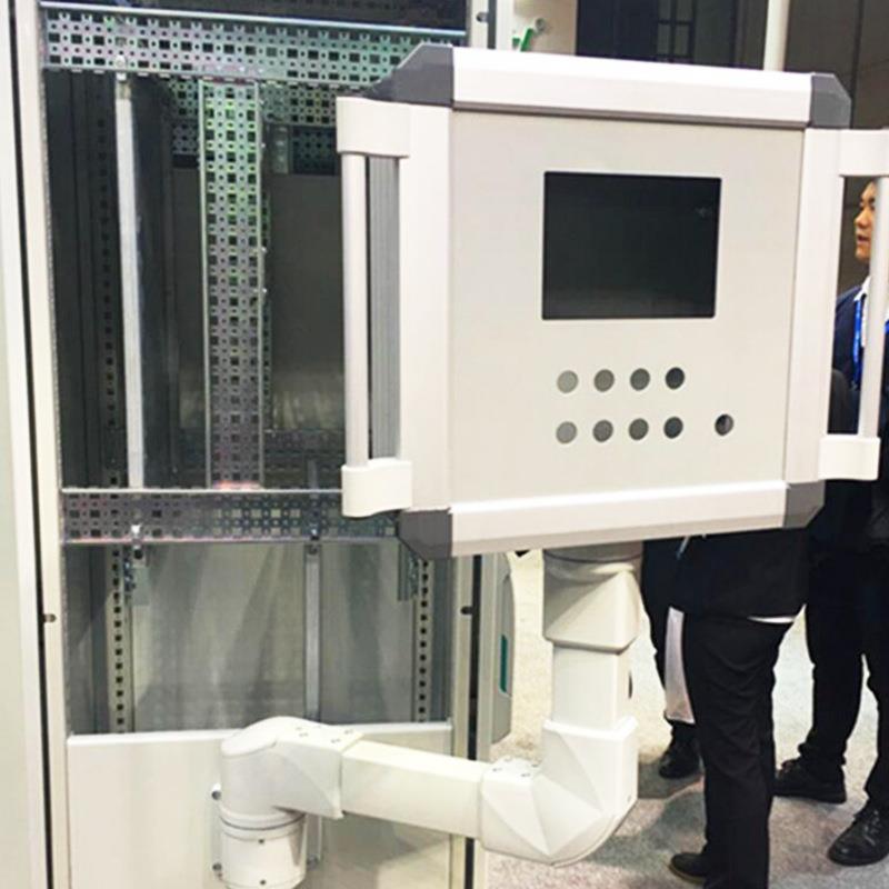 中型机床悬臂操作箱 7寸10寸触摸屏铝合金电箱 吊臂系统控制箱定
