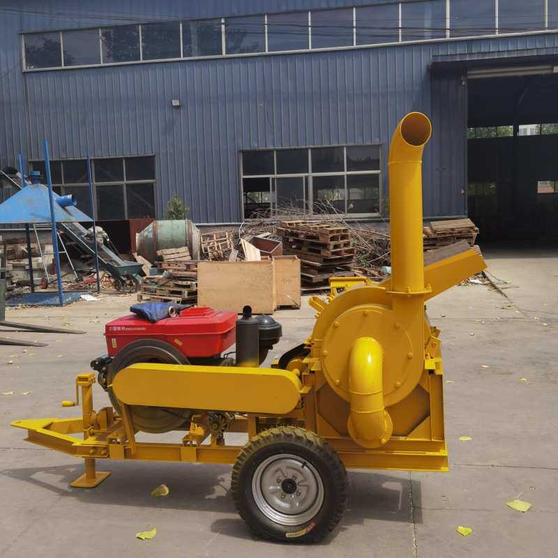 木材原木粉碎机食用菌树叶树枝破碎机木屑粉碎机锯末边角料粉碎机