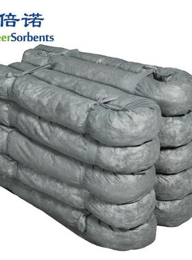 灰色通用型吸液袜，吸油索，拦油绳，吸油棉条 7.6cm*120cm