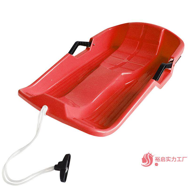 儿童滑雪板加厚滑沙板带拉绳刹车滑草板厂家低价销售雪橇冰车