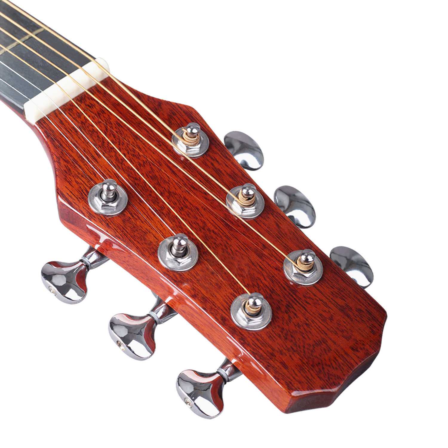 41寸云杉单板亮光民谣吉他guitar亮光擦色吉他民谣木吉他jita面单