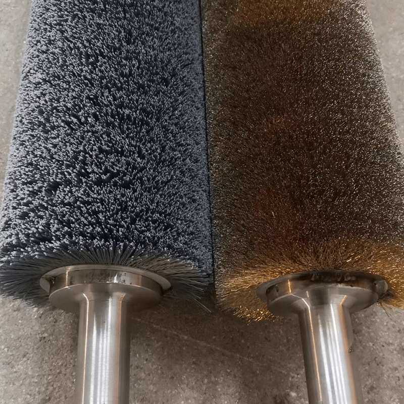 工业除锈抛光打磨钢丝刷滚镀铜钢丝滚刷不锈钢丝拉丝刷辊厂家