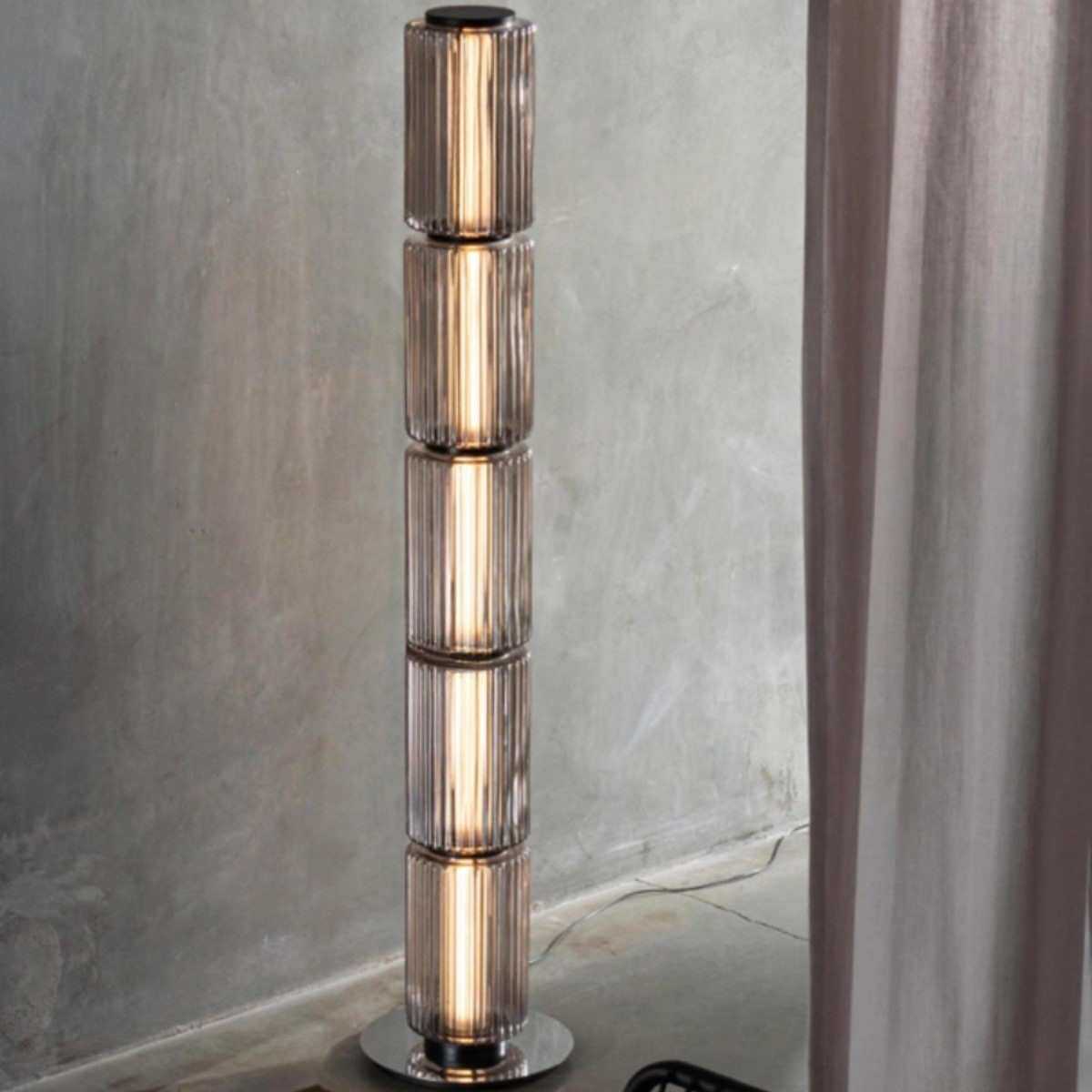 新款COLUMN轻奢极简客厅落地灯设计师样板房卧室艺术玻璃落地灯