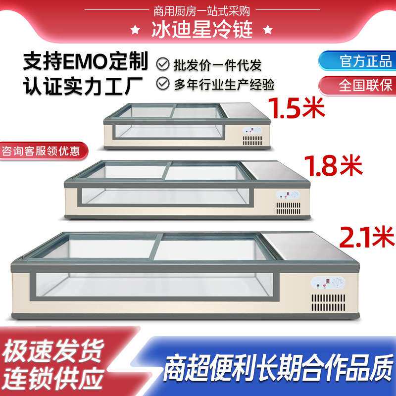 冰柜台式冷藏展示柜小型移动夜市冷藏保鲜三轮车摆摊冰箱卧式冷柜