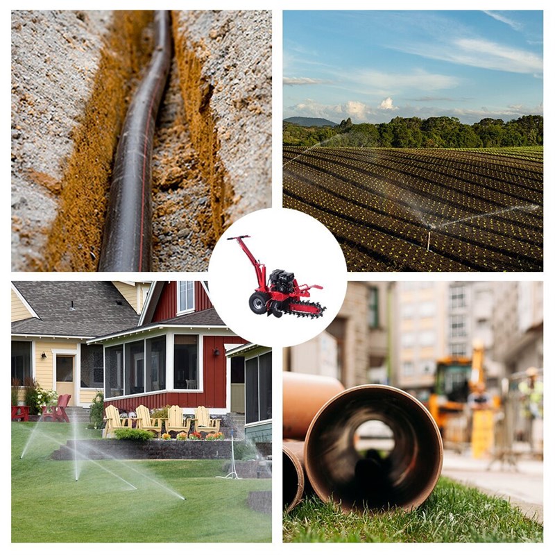 小型农场果园园林户外开沟机开荒除草挖沟林业开沟机械