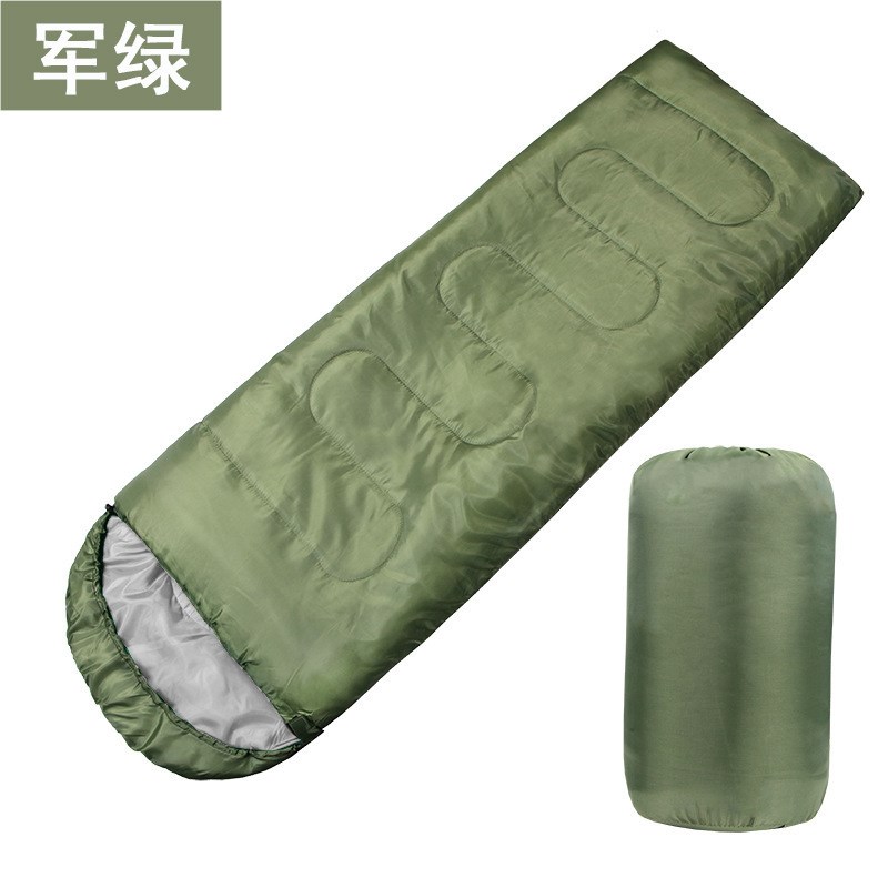 户外露营信封睡袋 成人四季旅行睡袋 加厚野营中空棉冬季睡袋