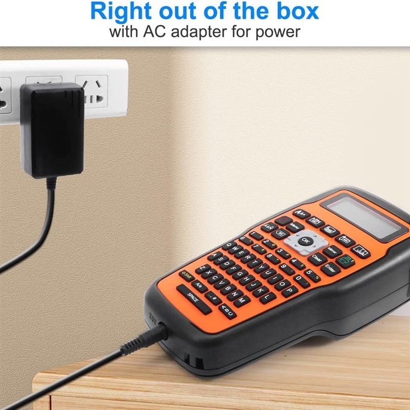 E1000 便携式标签色带打印机商用工业风热转印标签打印机