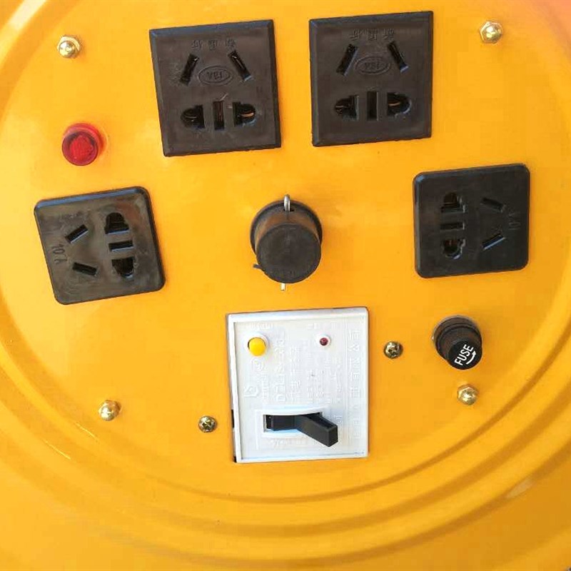 供应 轮子式拖线盘可伸缩大功率220V 20-32A移动电缆线盘