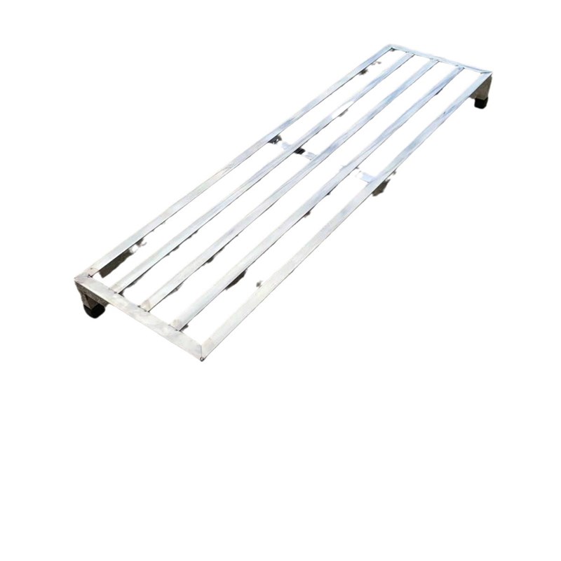 加厚不锈钢花架长方形落地单层置物架地台垫高防潮垫高架阳台花架