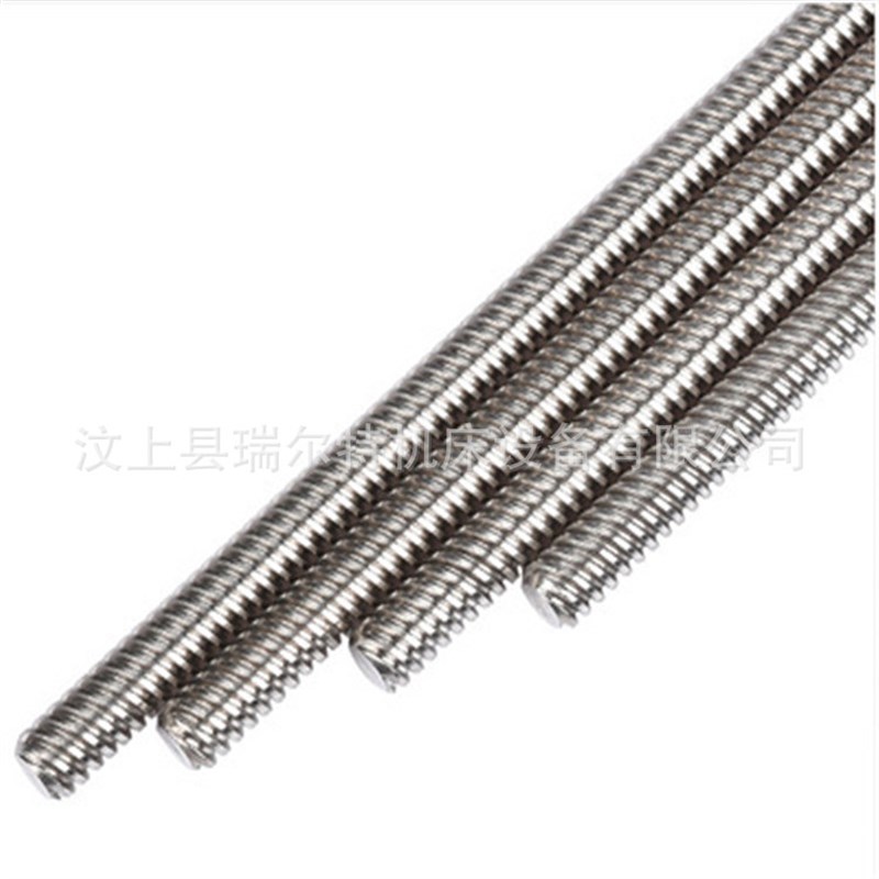 山东厂家专业加工定制45#钢高精度梯形螺纹丝杆 螺杆 直径均可