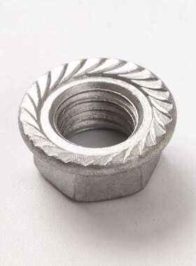 现货锌镍合金六角法兰螺母带齿无齿8.8级盐雾720H  M4-M12