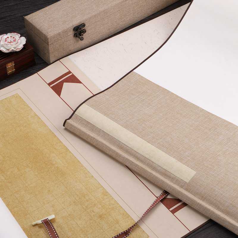 精裱蜡染宣纸千字文手卷半生熟格子宣纸书法作品创作长卷,农机/农具/农膜,其它农用工具,淘宝优惠券,粉丝福利购,淘宝优惠卷