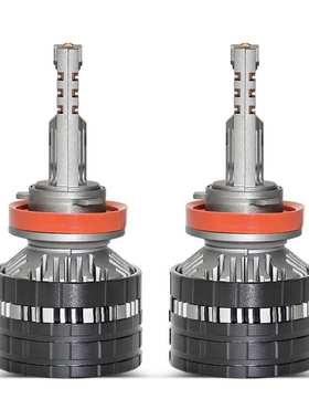 汽车LED大灯H7大功率双铜管9芯LED车灯 120W超亮远近一体车头灯H4