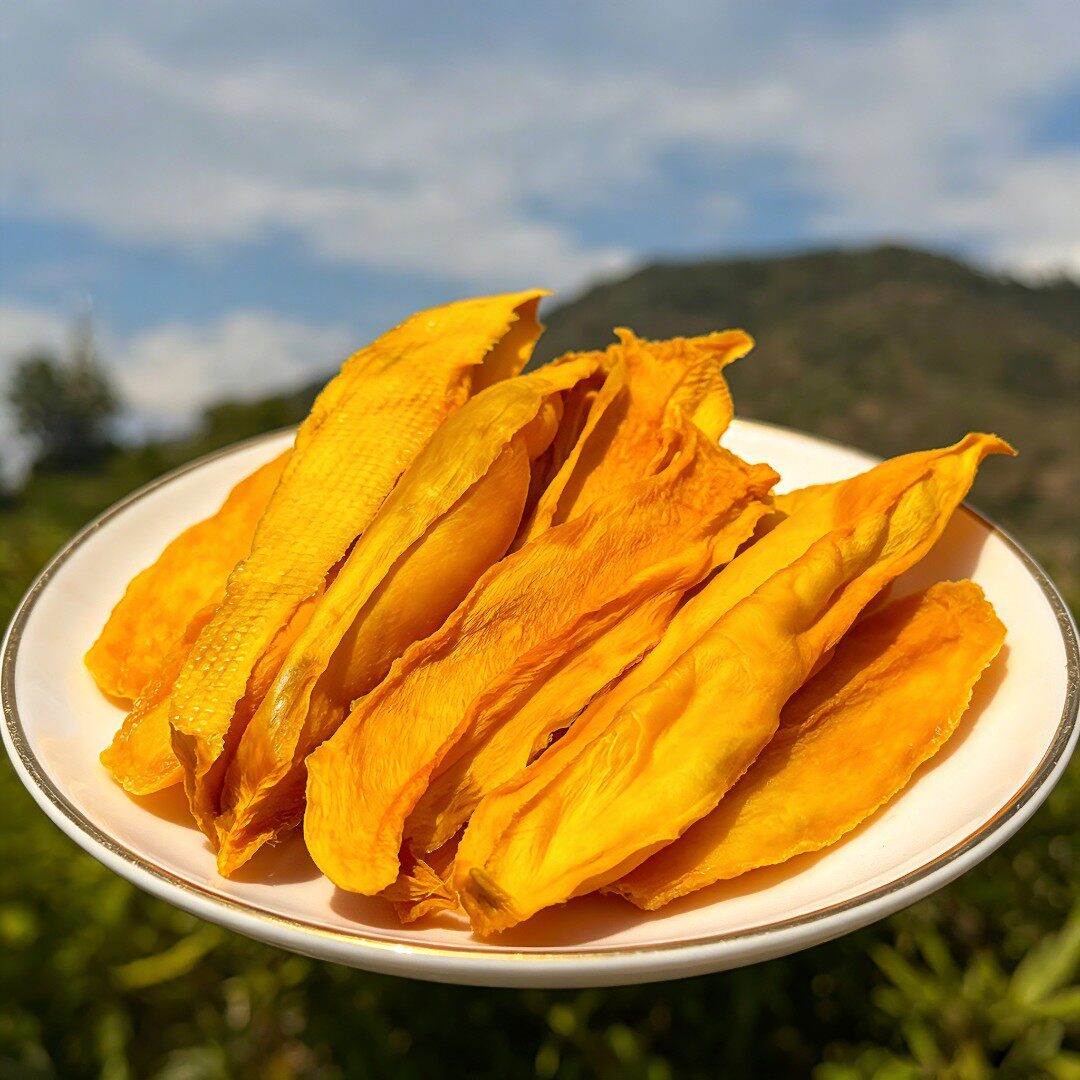四川攀枝花特产原味芒果干烘干未添加蔗糖厚切新鲜无核零食水果干