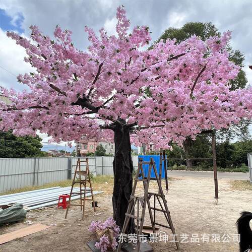 仿真樱花树网红人造樱花树婚庆装饰工程吊篮树可以荡秋千厂家直供