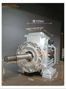 Y2-8012-750W-B34三相砂轮非标电动机