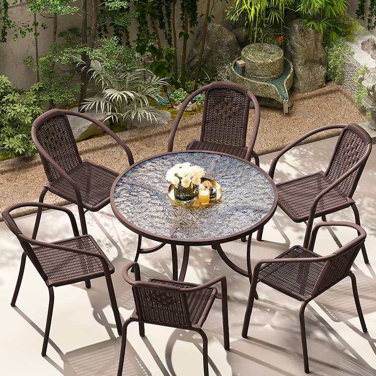 户外桌椅庭院铁艺露天室外藤椅三件套花园防水茶阳台休闲桌椅组合,电子元器件市场,其它元器件,淘宝优惠券,粉丝福利购,淘宝优惠卷