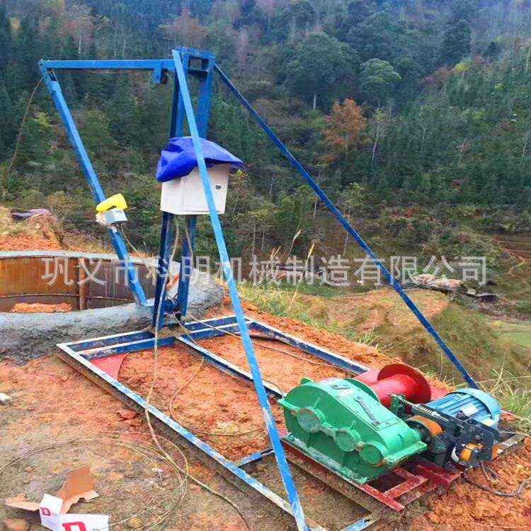 哈儿吊提升机建筑工程用摩擦桩人工挖孔桩用小型吊机