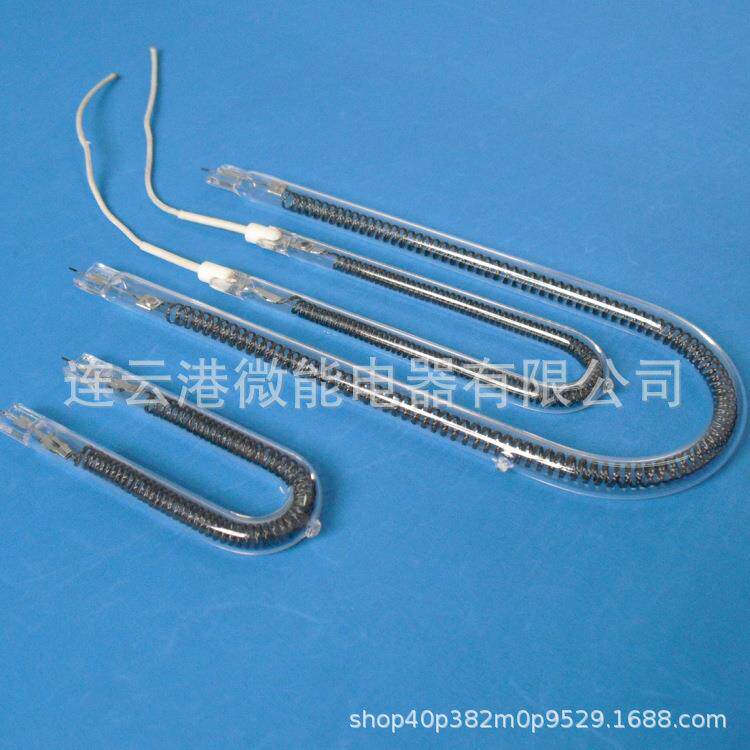 设备用碳纤维透明U型红外发热管流水线用加热烘干发热管