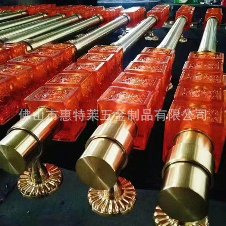 时尚中式复古玻璃门拉手水晶皮革实木仿石压纹捶打纹石纹大门把手