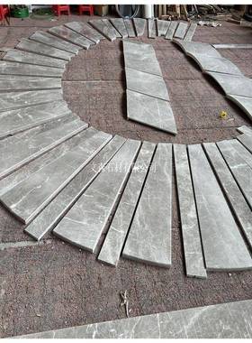 云多拉灰大理石楼梯板灰色楼梯踏步台阶楼梯装修楼梯扶手