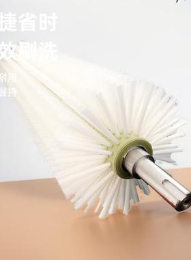 白色刷辊抛光打磨辊机械除锈磨料丝杜帮丝耐磨毛刷辊。