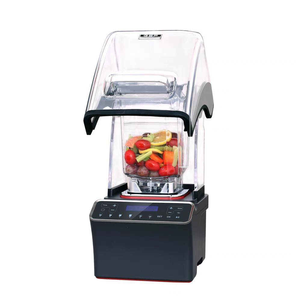 GEFA9沙冰机商用奶茶店全自动果汁碎冰机静音带罩隔音料理冰沙机