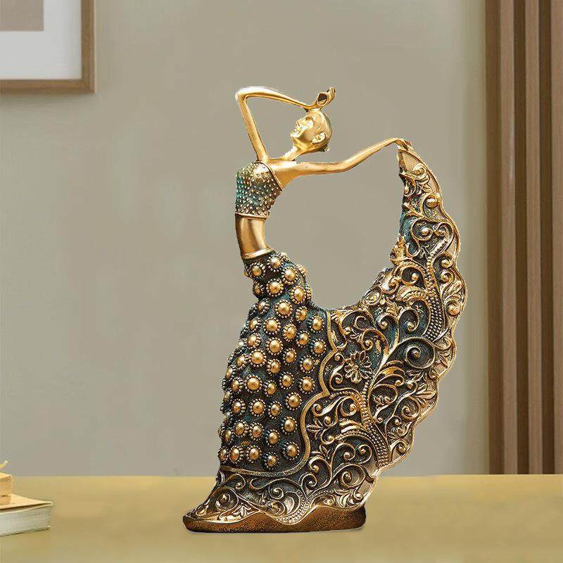 创意轻奢桌面舞女摆件家居样板间客厅软装装饰品树脂工艺品摆饰,节庆用品/礼品,新娘配件,淘宝优惠券,粉丝福利购,淘宝优惠卷