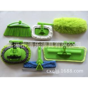 家居清洁用品套装一杆通用清洁六件套平板拖把洗车拖把擦窗器