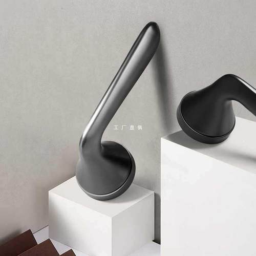 轻奢门锁现代室内卧室房门锁实木门锁分体简约磁吸静音门锁