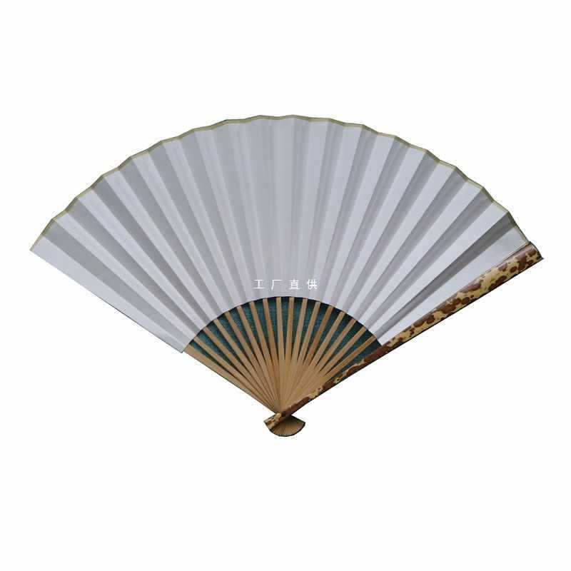 9.5寸18方梅妃斑竹折扇湘妃竹空白苏工扇面书画文玩礼品