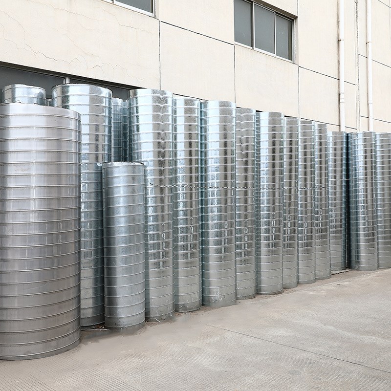 不锈钢风管注浆焊管道金属波纹金属线管镀锌扁管通风螺旋管道