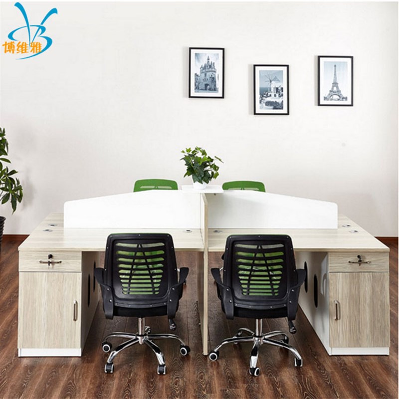 办公家具职员办公桌屏风员工位2人现代简约办公家具桌椅4人位卡座