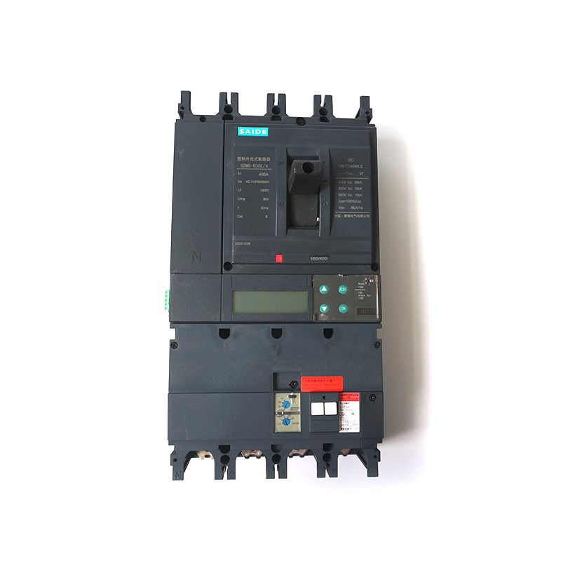 SAIDE赛德电气SDM6-400-630带漏电液晶3P4P塑壳断路器空开