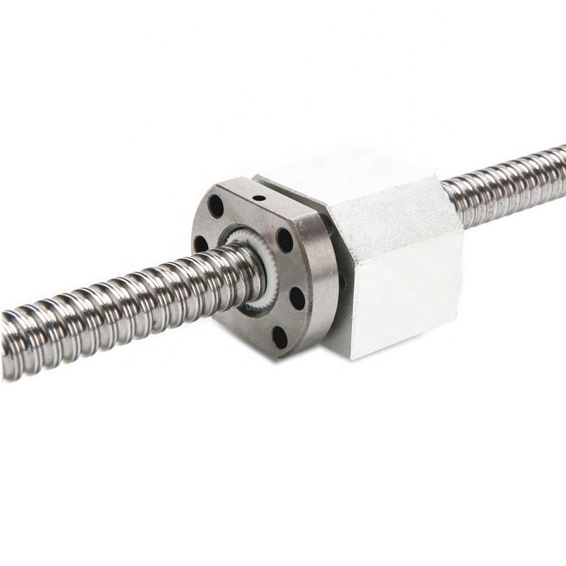 供应丝杆高精度硬度滚珠螺母模组套装 国产冷轧丝杠副 C7轧制大量