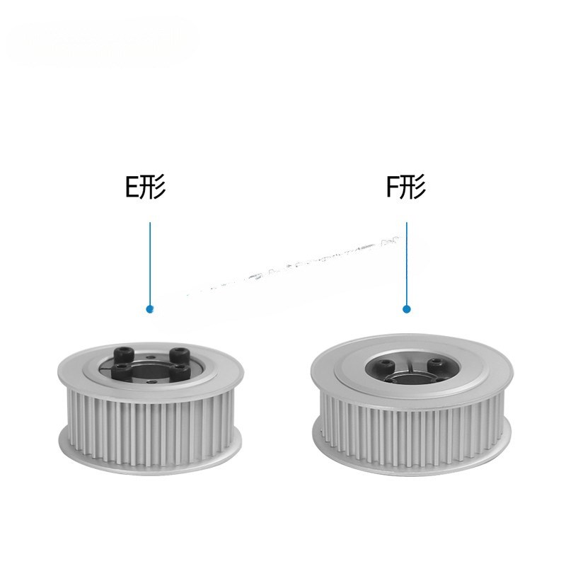 免键涨紧套同步轮 铝合金带轮5M 50齿 内孔12-28同步皮带轮5M