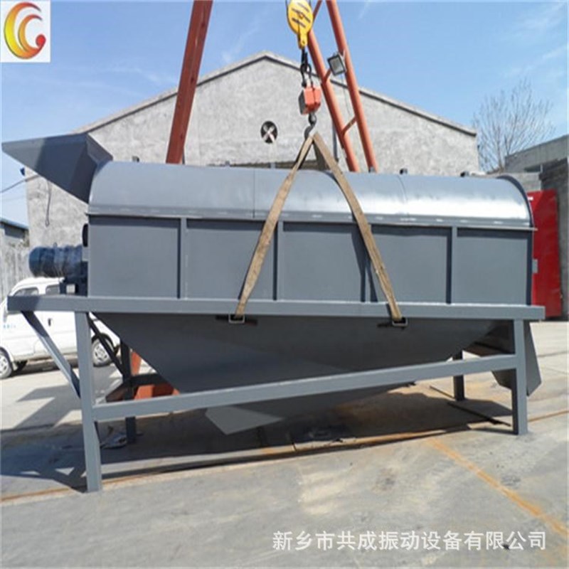 滚筒筛 小型滚筒筛筛子 建筑垃圾筛选机 封闭性无轴滚筒筛砂机