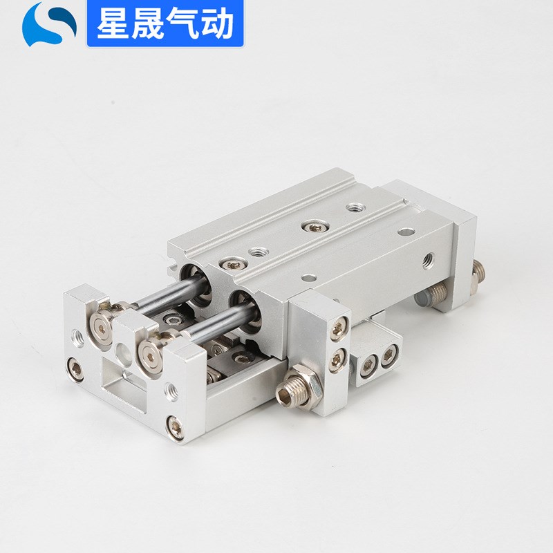 SMC型导轨精密滑台气缸MXS12-50AS双杆轴MXS8L-20BT滑台气缸厂家