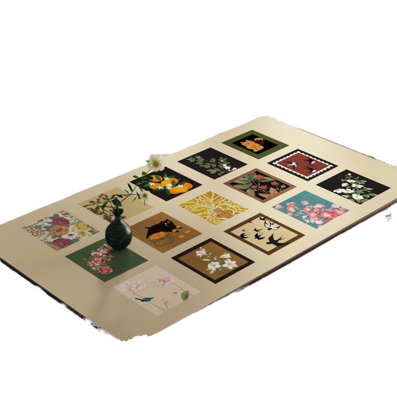 中古风免洗皮革桌垫轻奢高级感防水防油防烫免打理桌布茶几台面垫