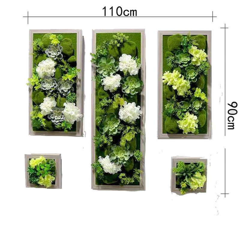仿真植物相框创意家居墙面墙上装饰品挂件客厅背景墙多肉挂件