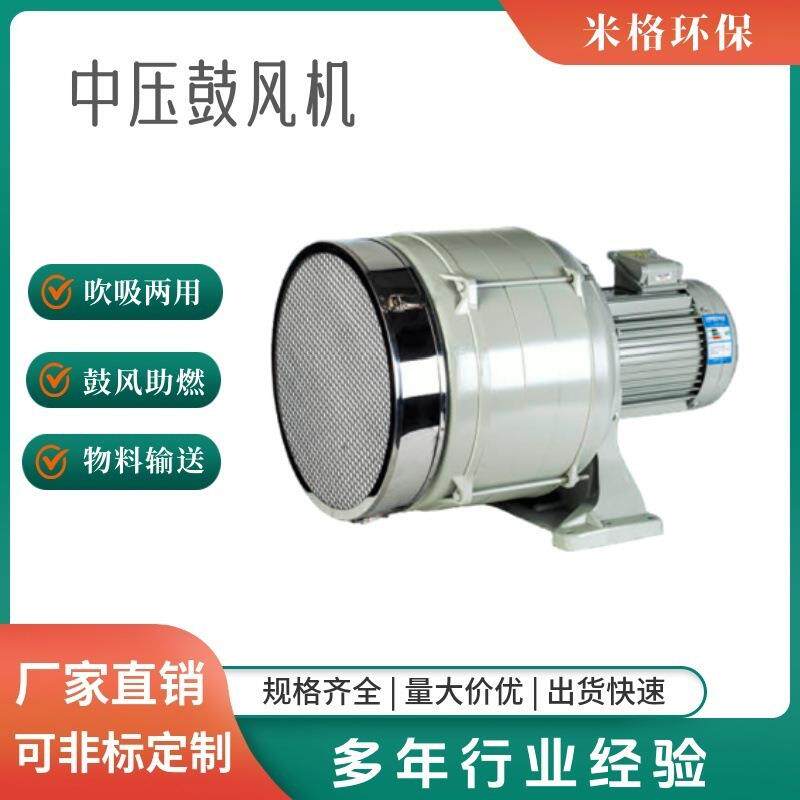 油田气体输送中压鼓风机焊接废气吸取HTB风机环保养殖配套风机