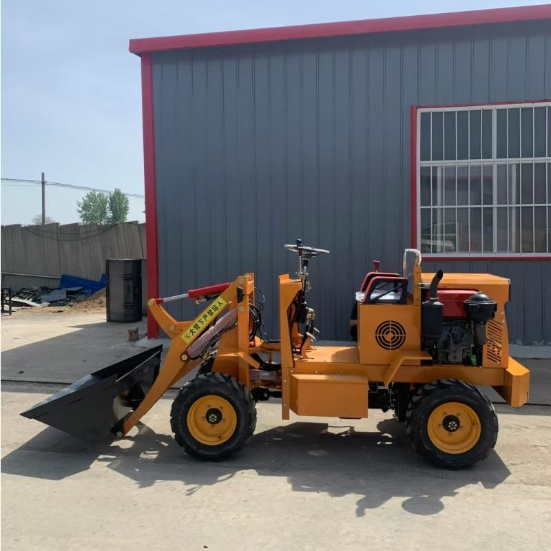 小型电动柴油装载机农用田园挖土新能源铲车四轮小型铲车