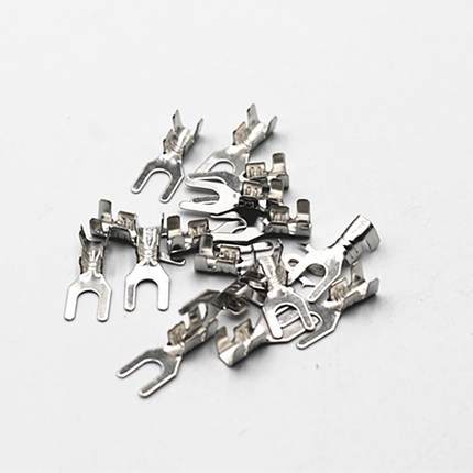 3.2B叉形3.2Y型接线片可压1-1.5平方线镀锡0.4厚5000只/包