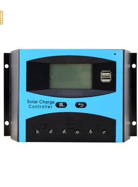 广州外贸30A太阳能充放电控制器24VPWM太阳能充电器USB快充