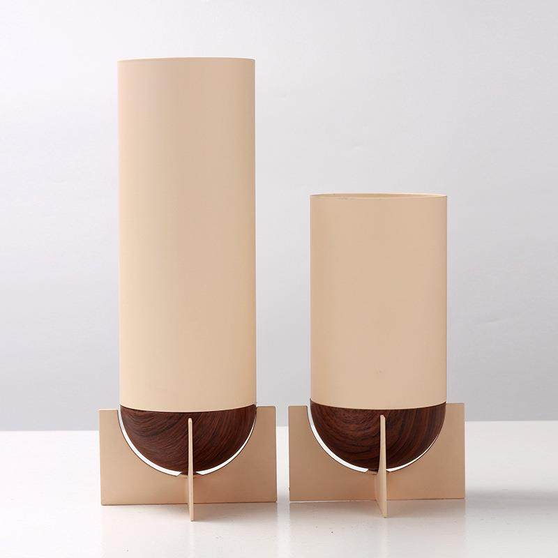 简约现代金属圆筒插花器摆件样板间创意桌面花瓶设计师艺术装饰品,纺织面料/辅料/配套,纺织机械配件,淘宝优惠券,粉丝福利购,淘宝优惠卷